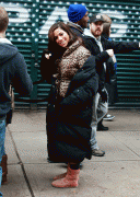 a2eaed57388970 Ana Ortiz On Set of Ugly Betty in NY on 11/23/09 