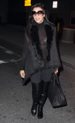 Kim Kardashian & Khloe Kardashian Arriving at JFK airport