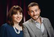 Lucy Lawless and Andy Whitfield...